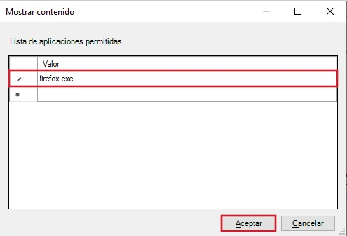 Configurar política Ejecutar solo aplicaciones especificas de Windows 03